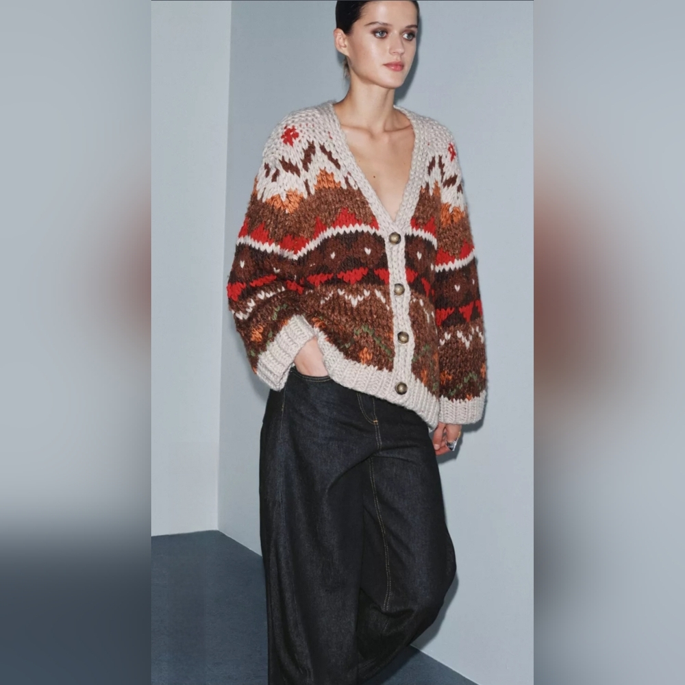 JACQUARD CARDIGAN